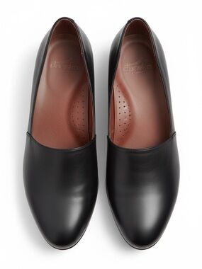 Dansko Black Leather Comfort Loafers Wedge Slip On Work Shoes Nurse EU39 (8.5-9)